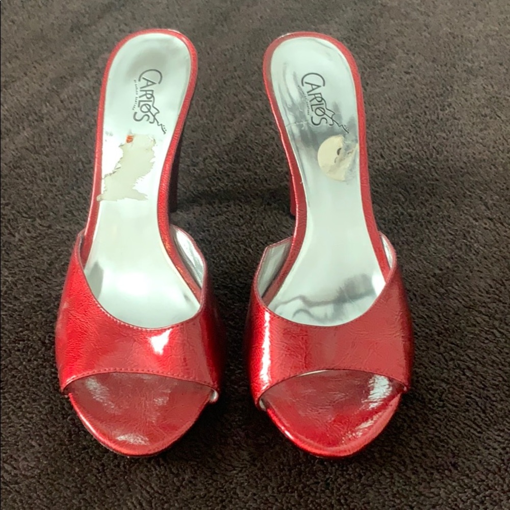 Sexy Red Slip on Heel